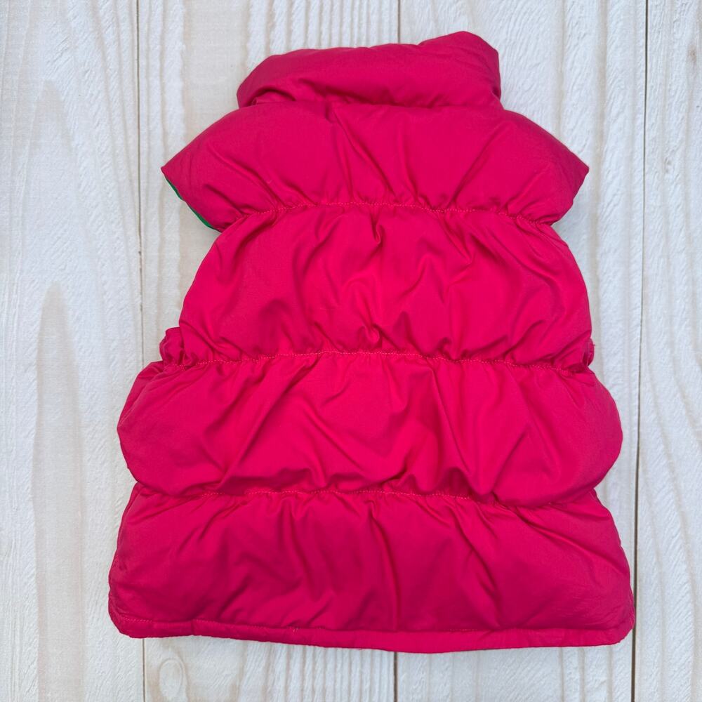 Ralph Lauren Girls Size 4? Equestrian Reversible Down Filled Puffer Vest Jacket - Picture 3 of 7